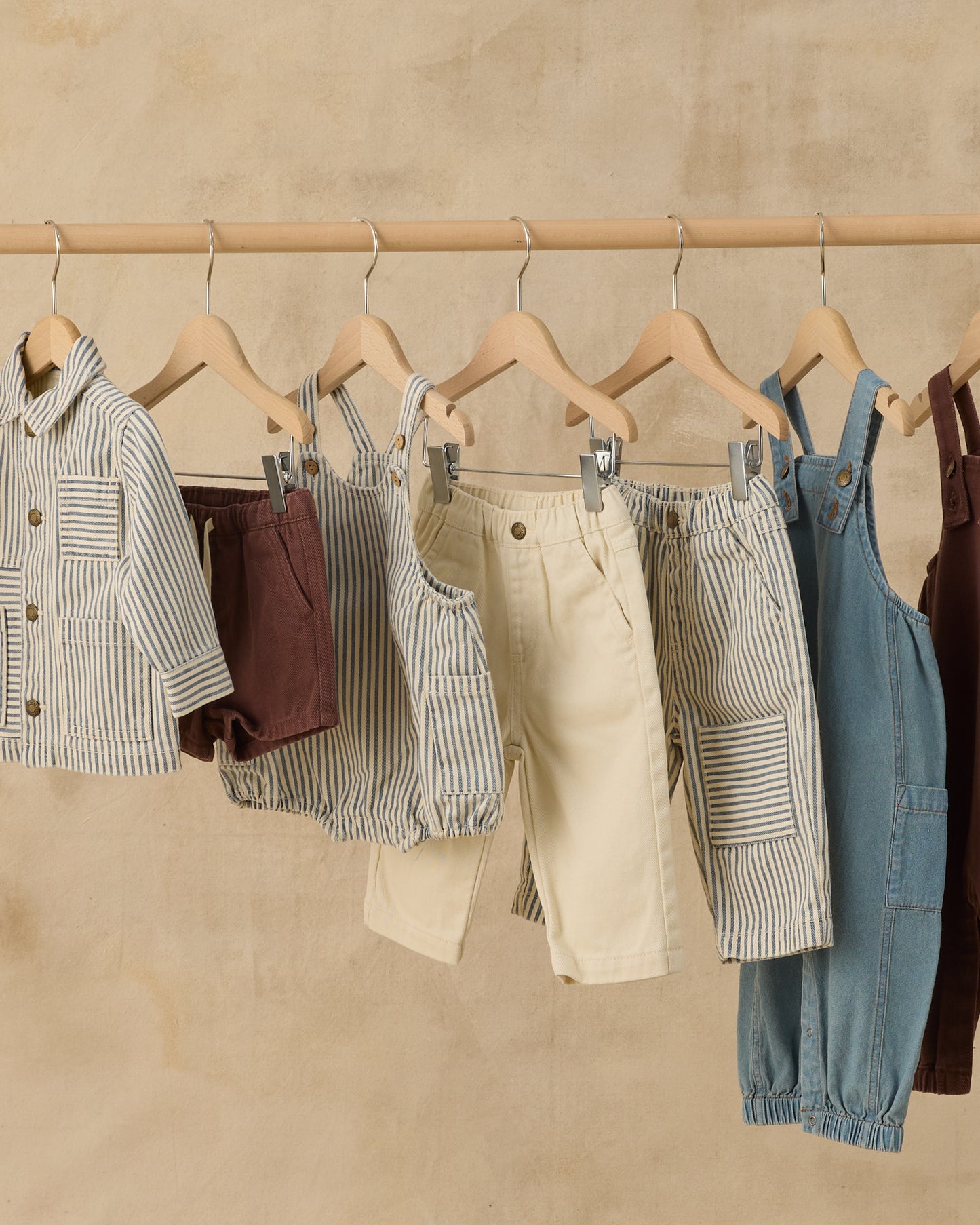 Cargo Baby Overall || Washed Blue