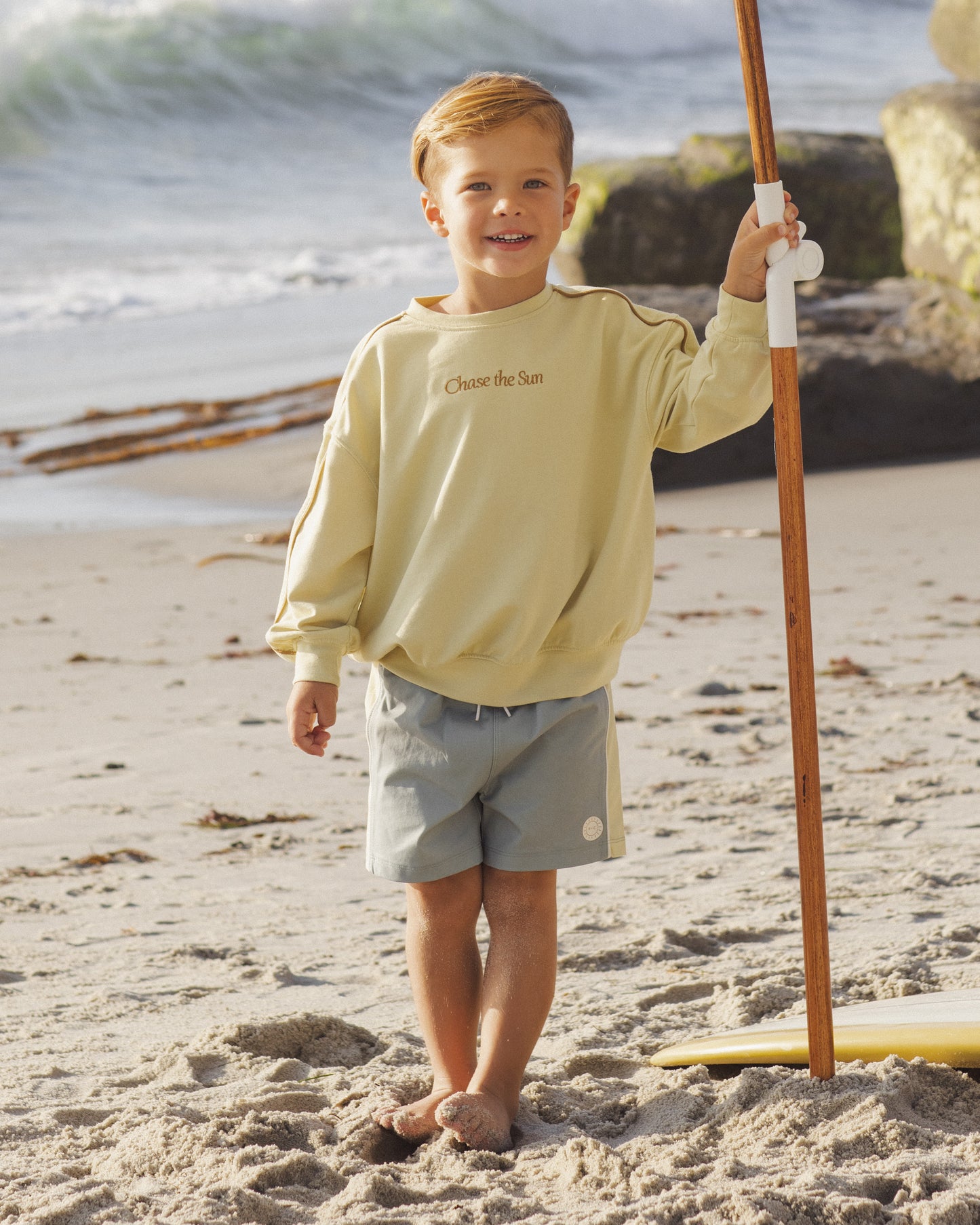 Paneled Boardshort || Sea Green
