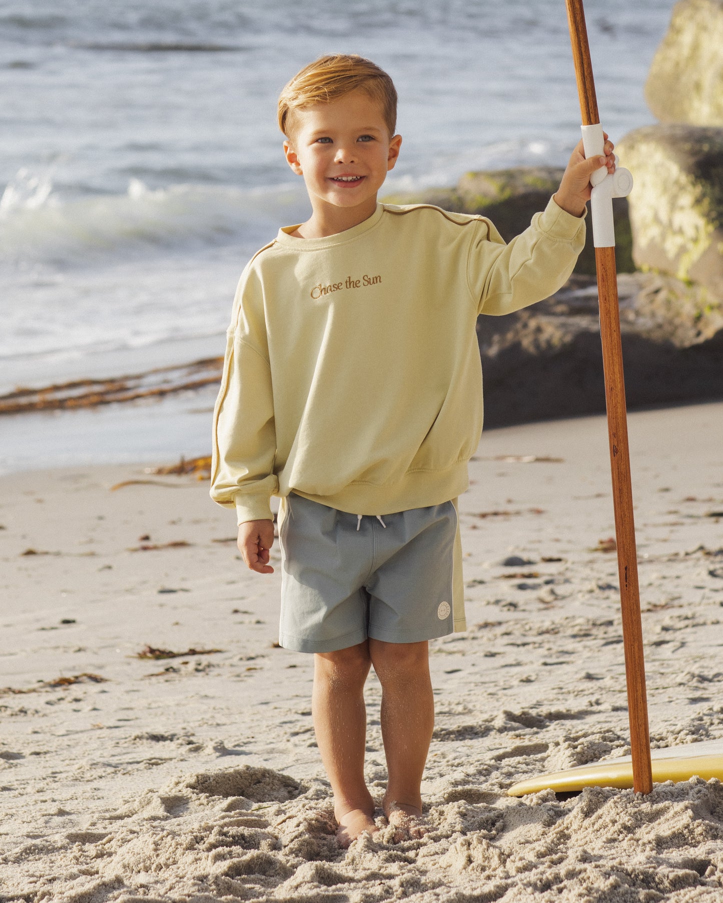 Paneled Boardshort || Sea Green