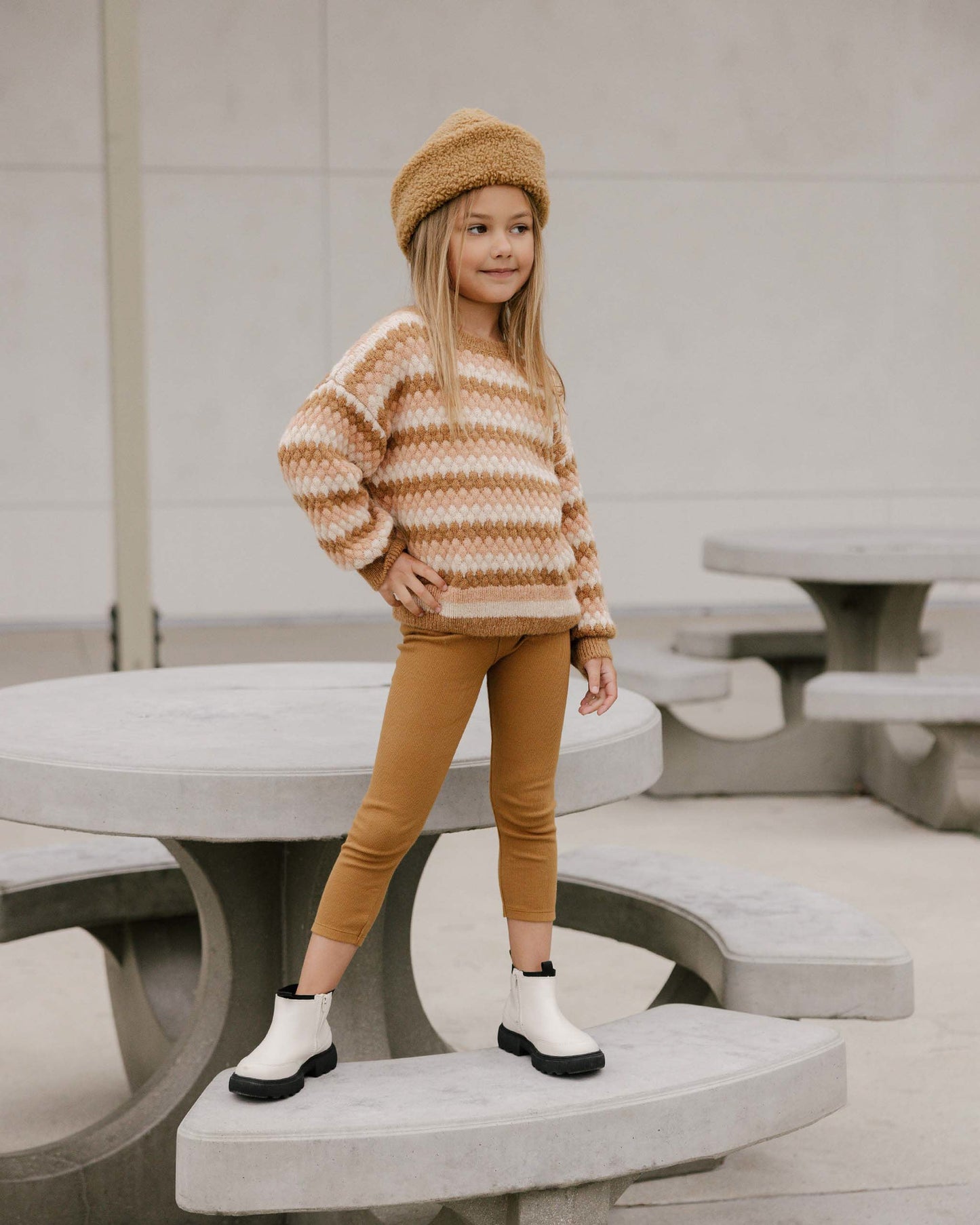 Aspen Sweater | Multi Fall Stripe