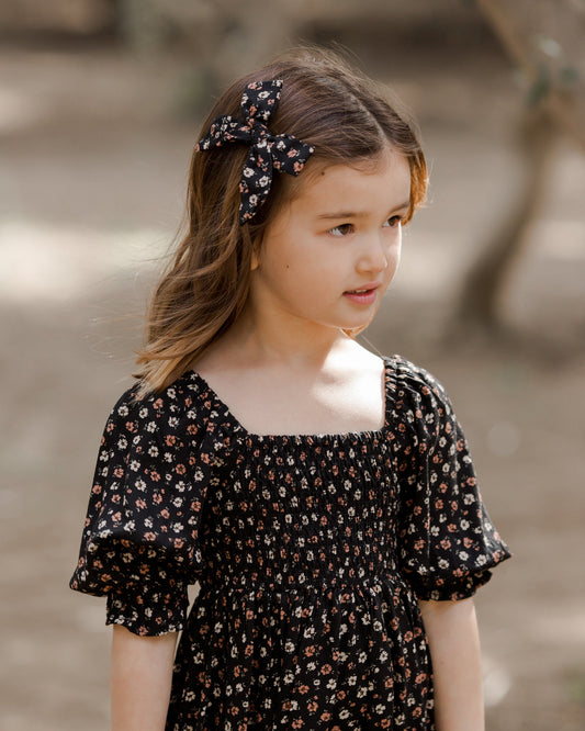 Girl Bow | Dark Floral