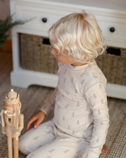 Organic Pajama Set | Trees