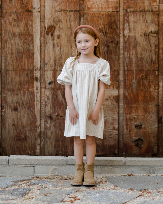 Talee Dress | Champagne Stripe