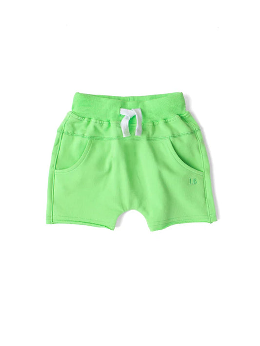 Raw Edge Harem Short | Electric Green