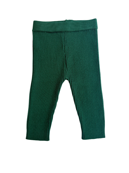 Baby Rib Leggings | Alpine Green