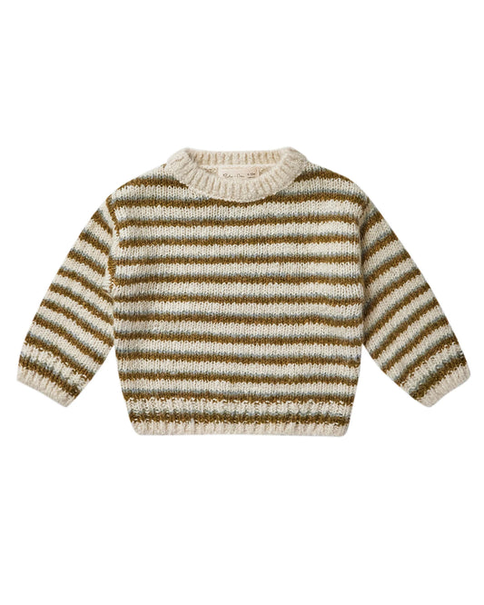 Aspen Sweater | Chartreuse Stripe