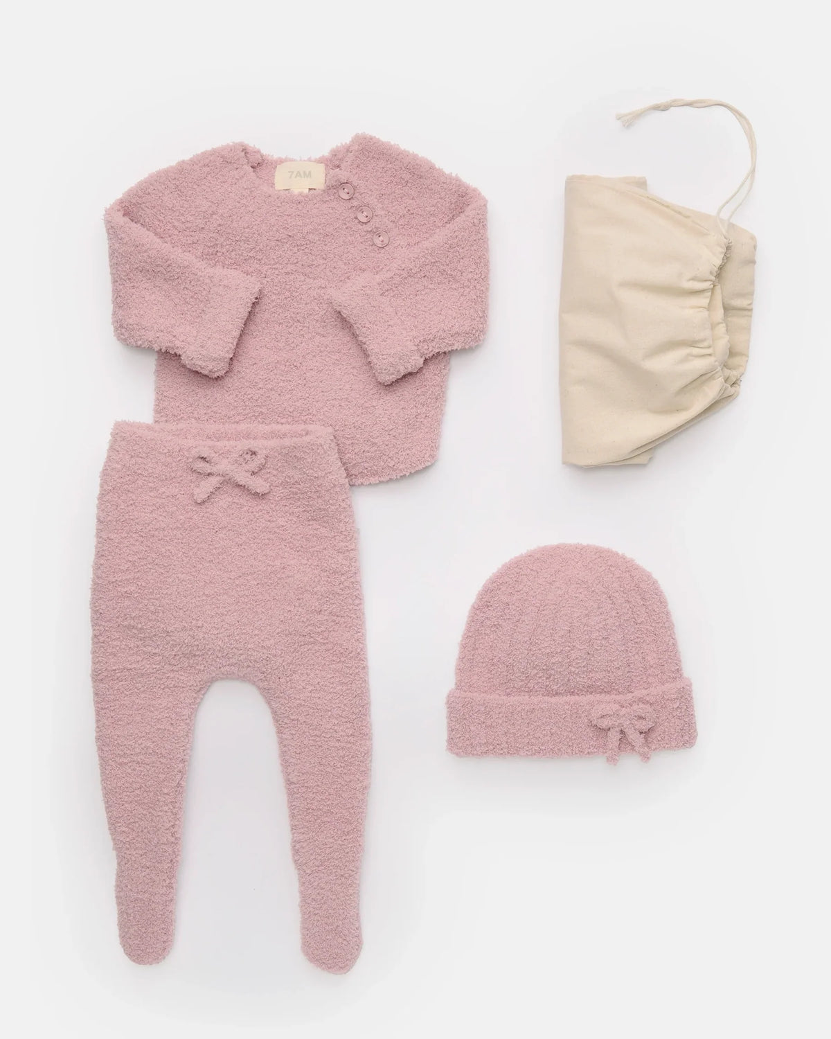 Fuzzy Infant Set | Ash Rose