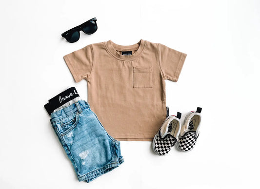 Modern Pocket Tee | Sand