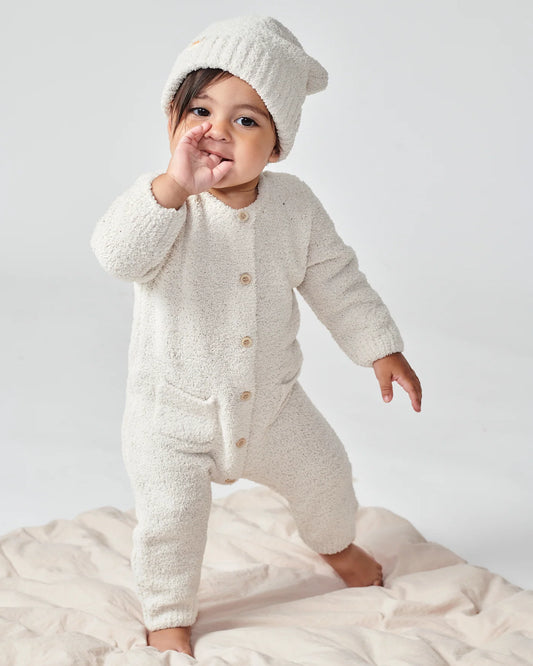 Fuzzy Jumpsuit | Ecru