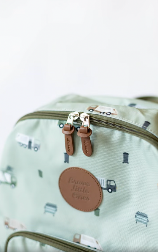 Trash Trucks School Backpack