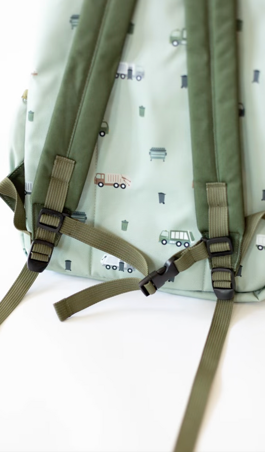 Trash Trucks School Backpack