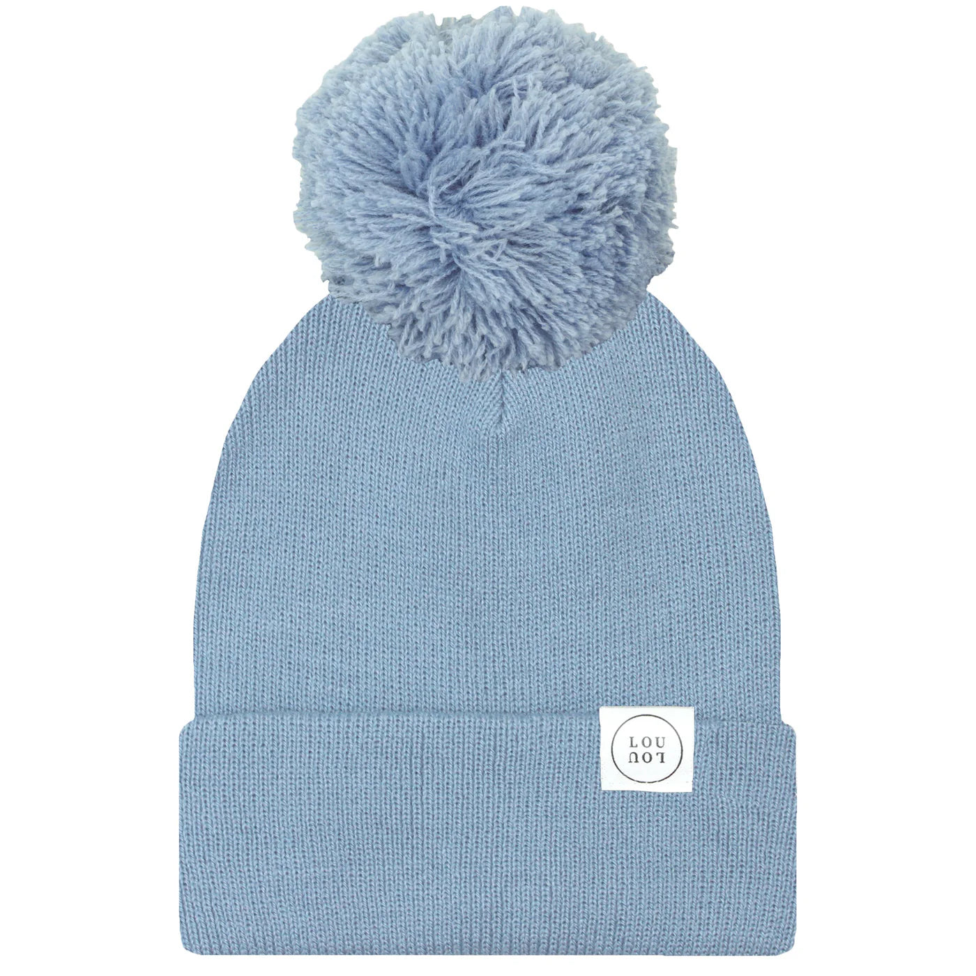 Steel Blue Beanie with Pom – ROBIN•riley