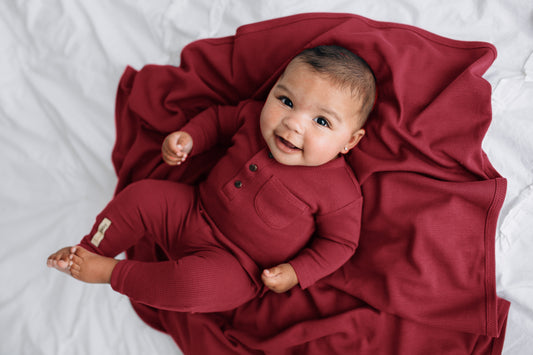 Organic Thermal Blanket | Crimson