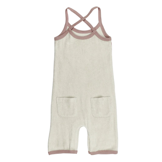 Organic Terry Cloth Overall | Pinks