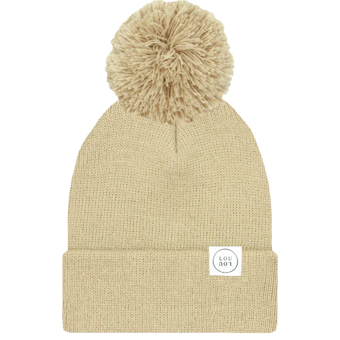 Tan Beanie | Pom + No Pom