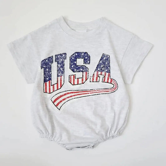 USA Bubble Romper