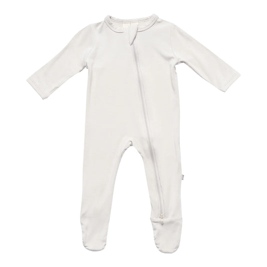 Bamboo Cotton Zippered Footie | Oat