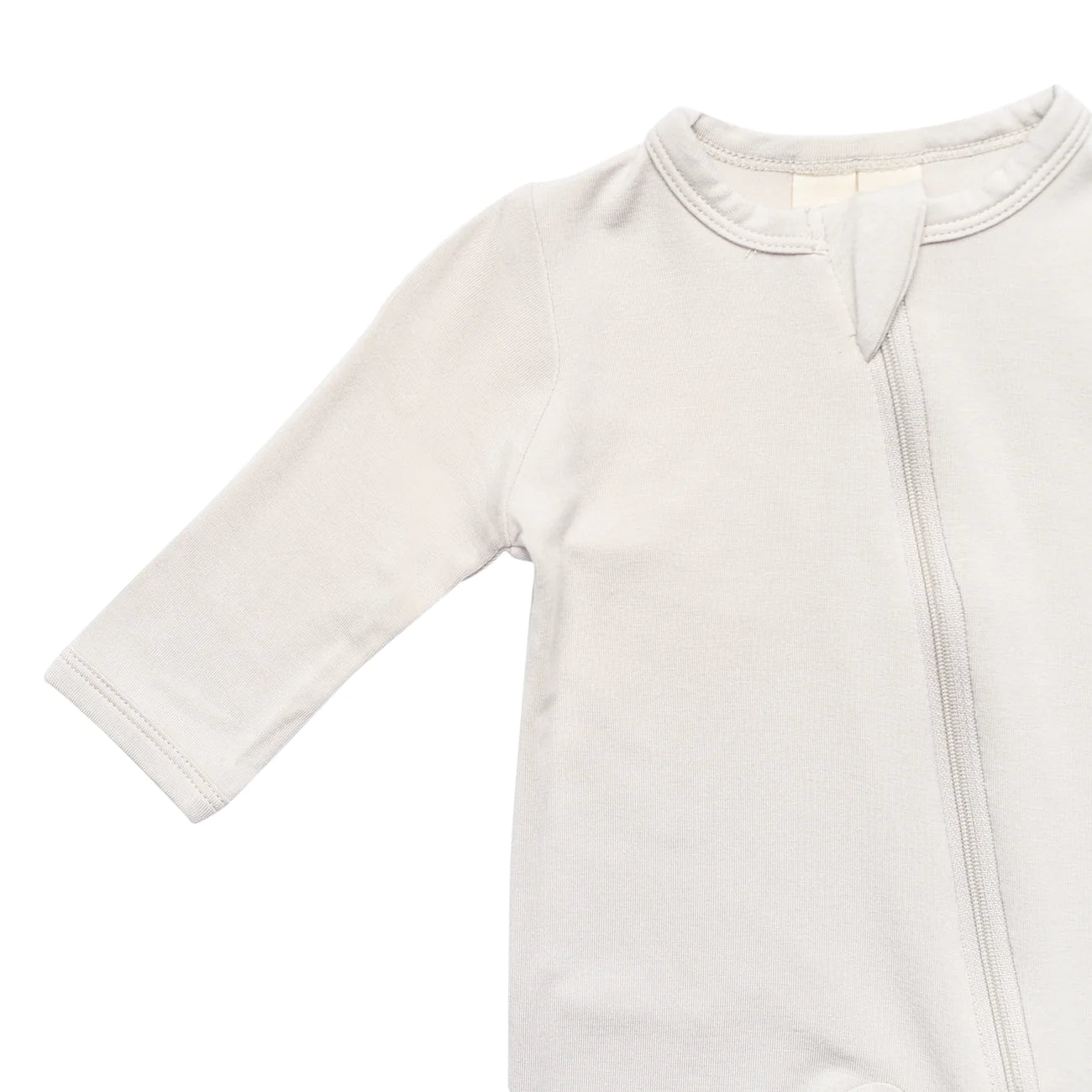 Bamboo Cotton Zippered Footie | Oat