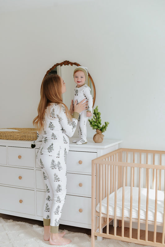 Women's Organic Holiday 2-Pc Lounge Set with Cap | Under The Tree