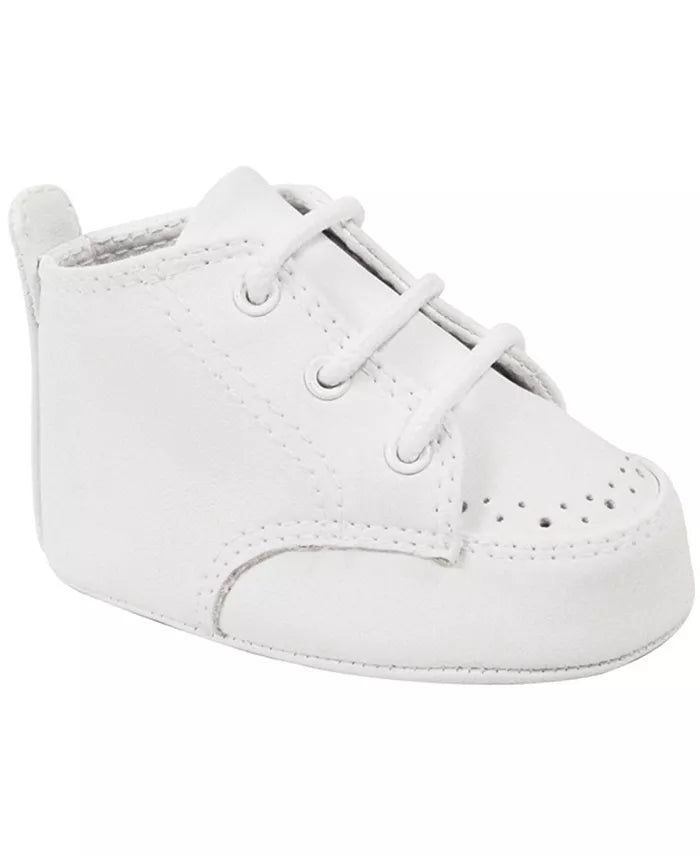 Soft Sole Infant Vinyl Hi-Top Sneaker | White