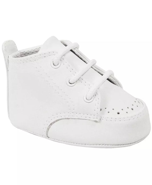 Soft Sole Infant Vinyl Hi-Top Sneaker | White
