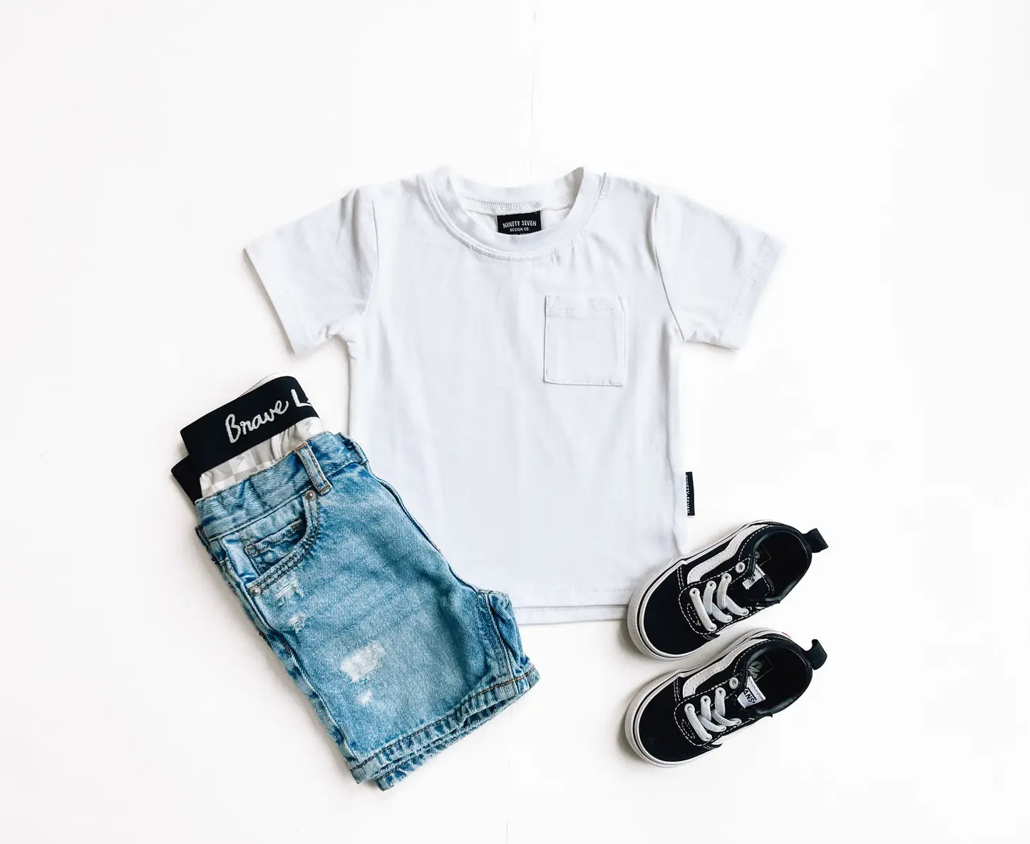 Modern Pocket Tee | White