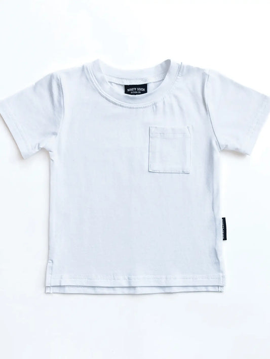 Modern Pocket Tee | White