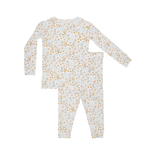Bamboo Pajama Set | Whimsical Floral (Small Ribbed)