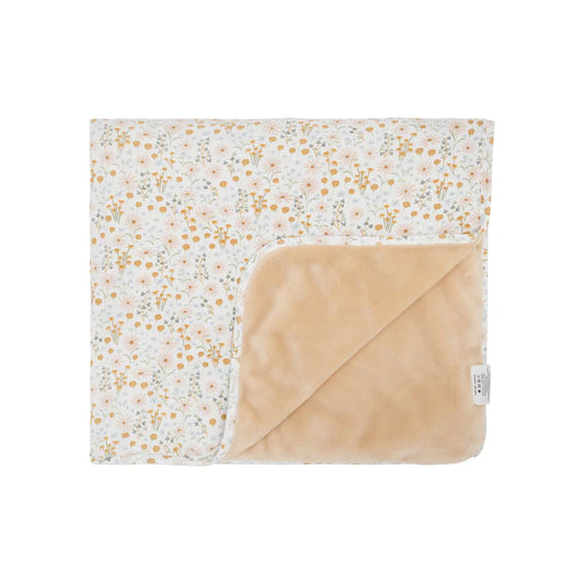 Whimsical Floral Small Ribbed Blanket