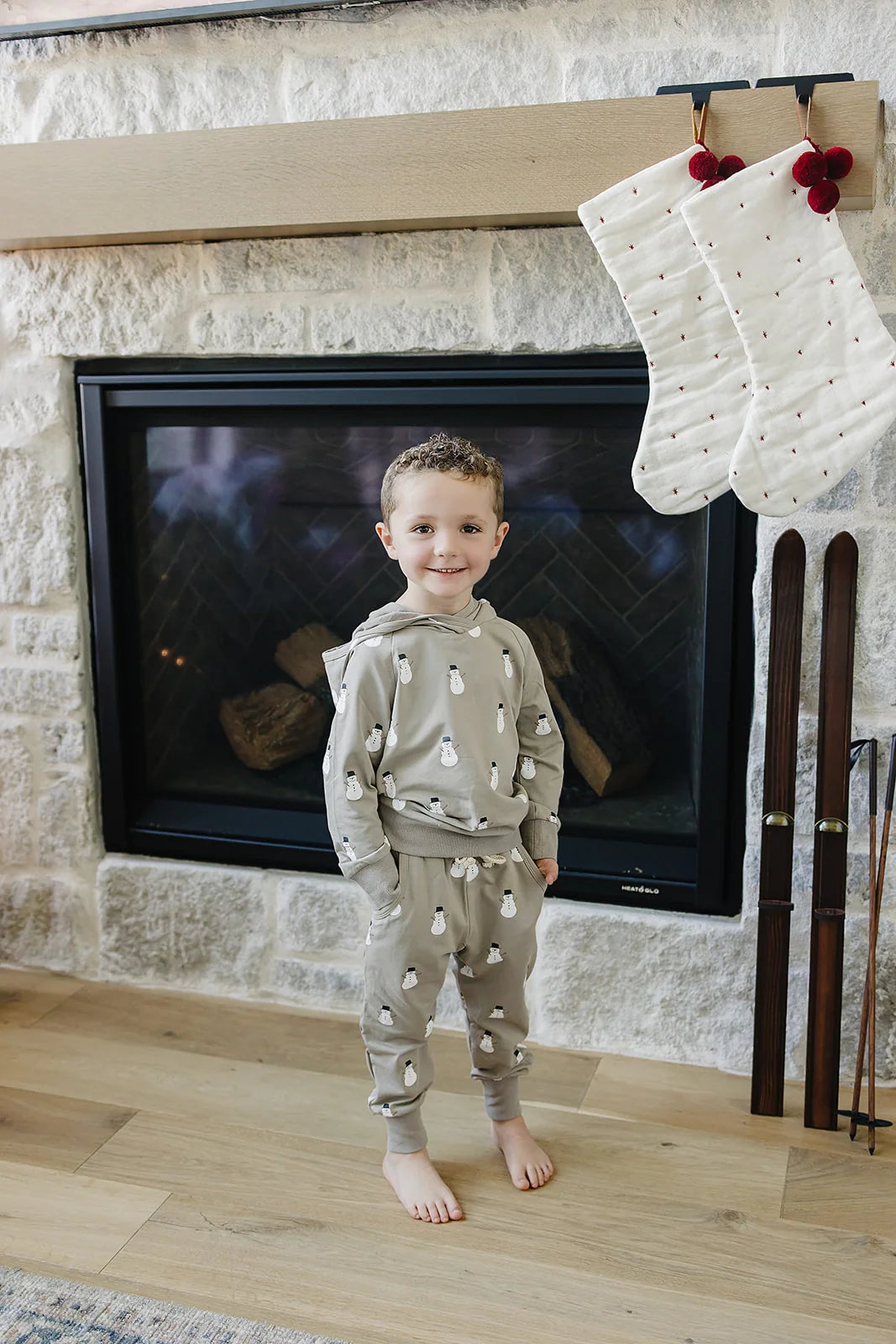 Hooded French Terry Set | Snowman