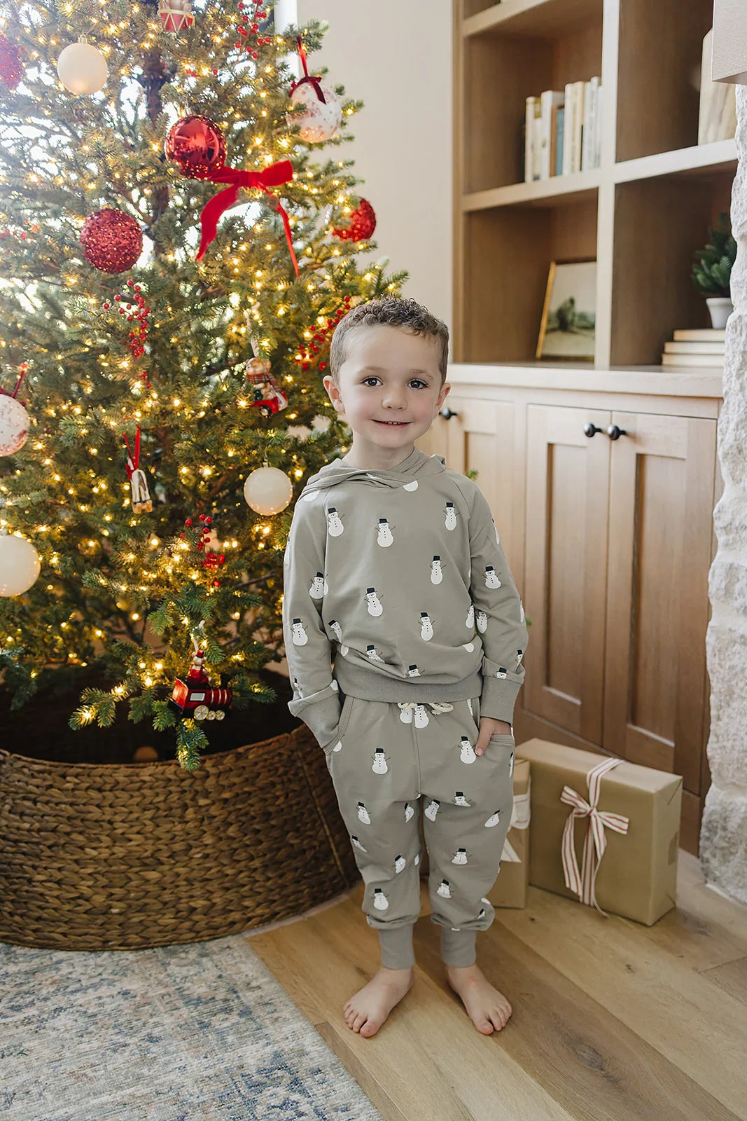 Hooded French Terry Set | Snowman