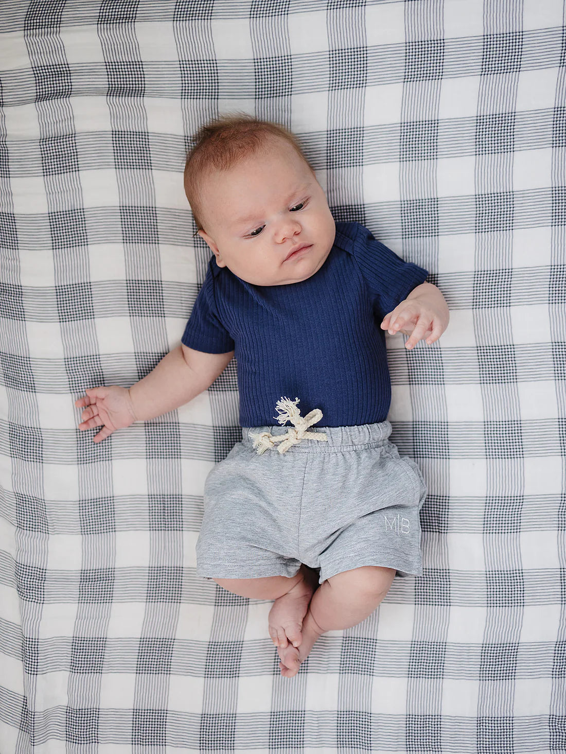 Navy Ribbed Bodysuit