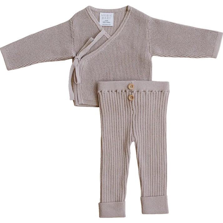 Knit Wrap Set || Mauve
