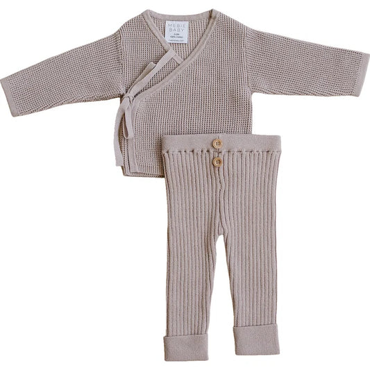 Knit Wrap Set || Mauve