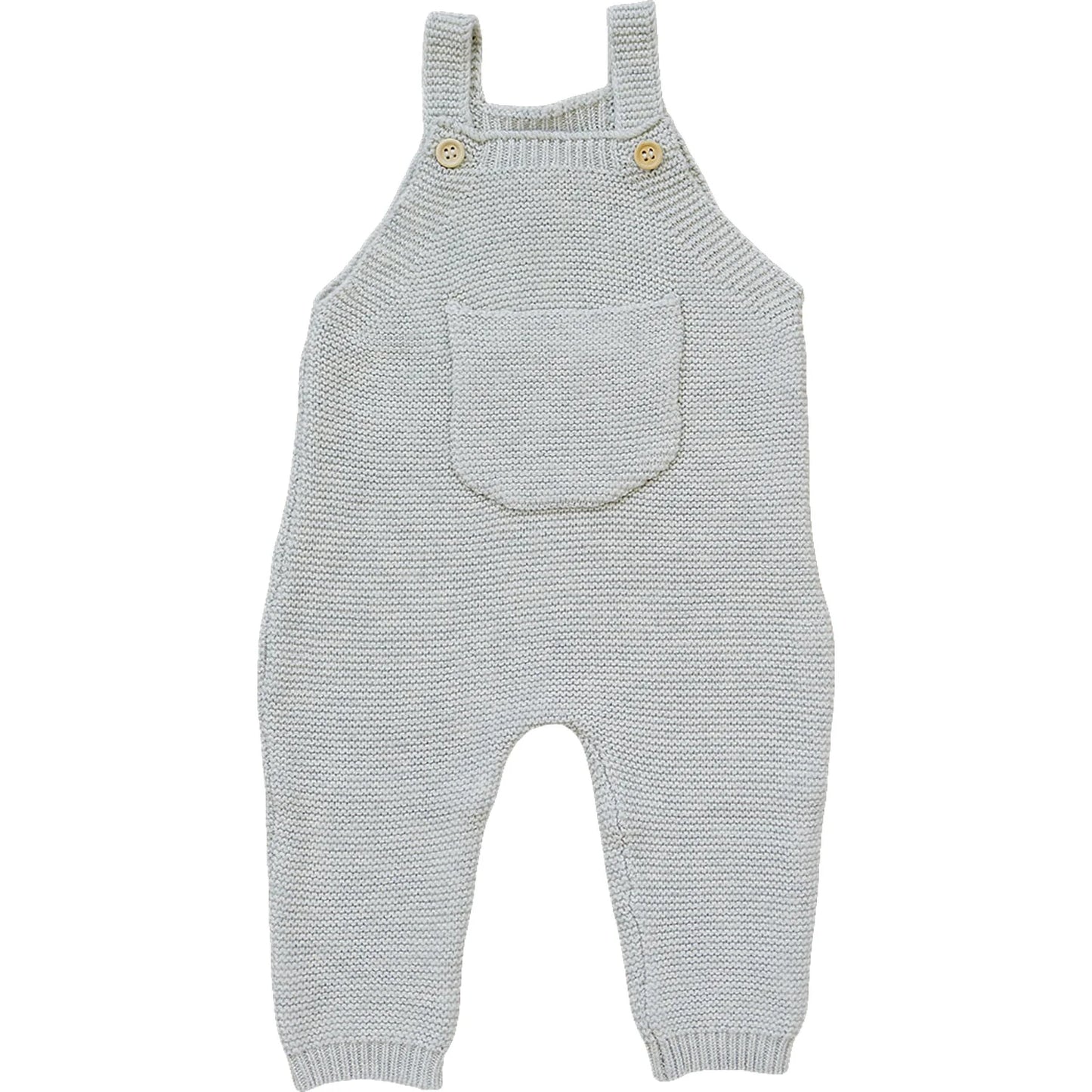 Light Grey Knit Overalls
