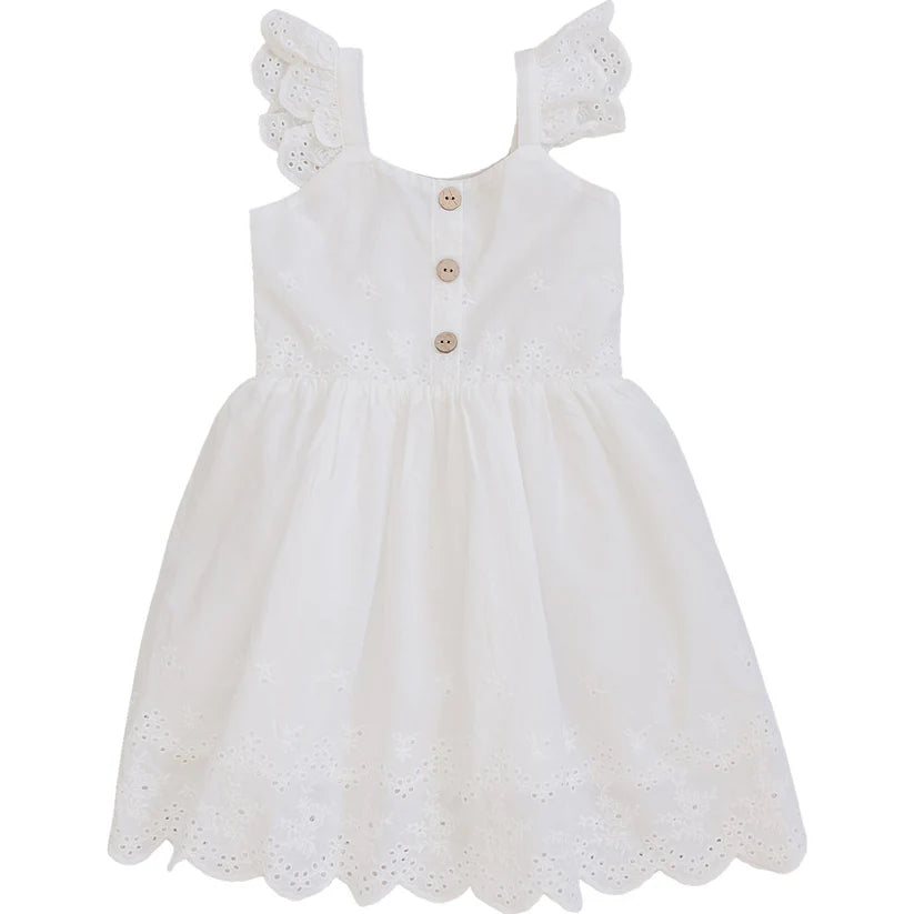 White Eyelet Dress