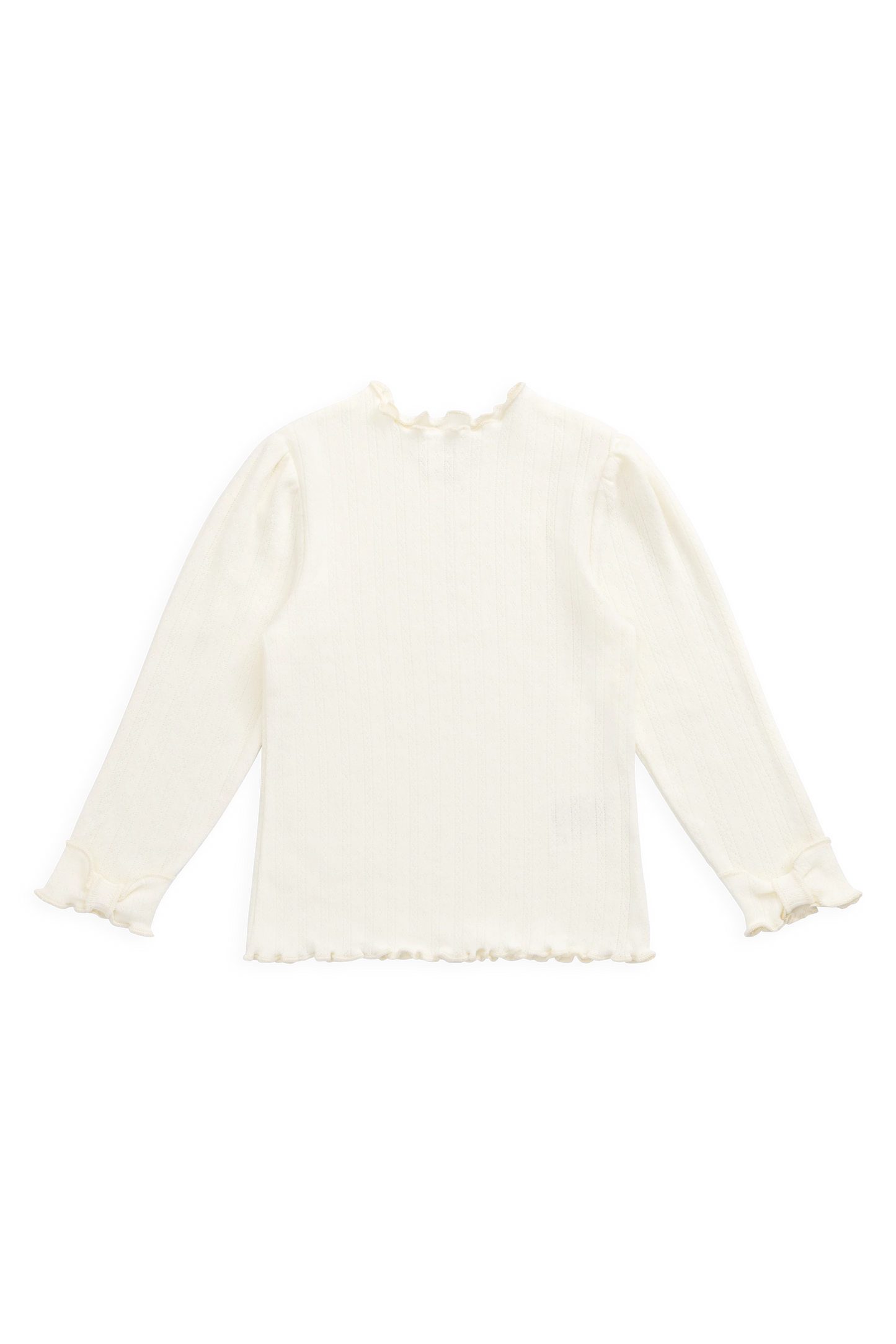 Organic Cotton Pointelle Eliane Top | Parchment