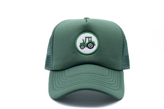 Tractor Patch Foam Trucker Hat | Dark Green