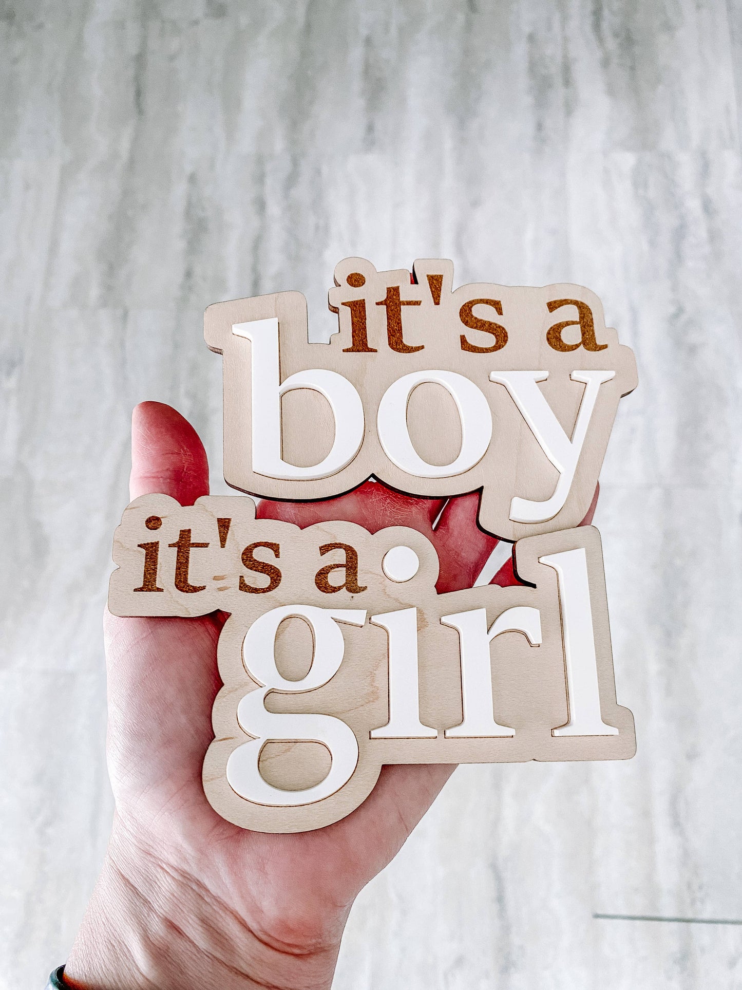 It’s a Boy Gender Reveal Announcement Sign: White