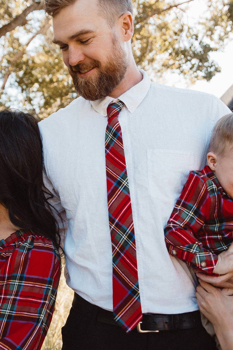 Mens Tie | Holiday Plaid