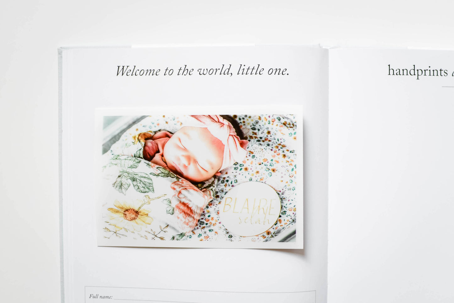 Baby's First Year Memory Book & Photo Album | Sage Green