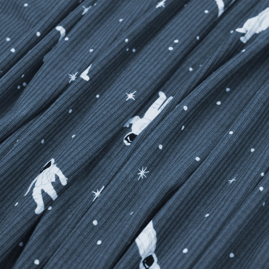 Ribbed Two-Piece Bamboo Pajama Set | Astronauts