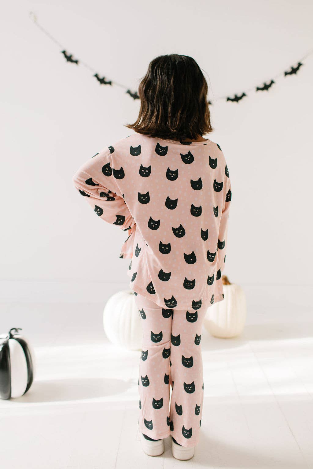 Lounge Wear Set in Black Cat