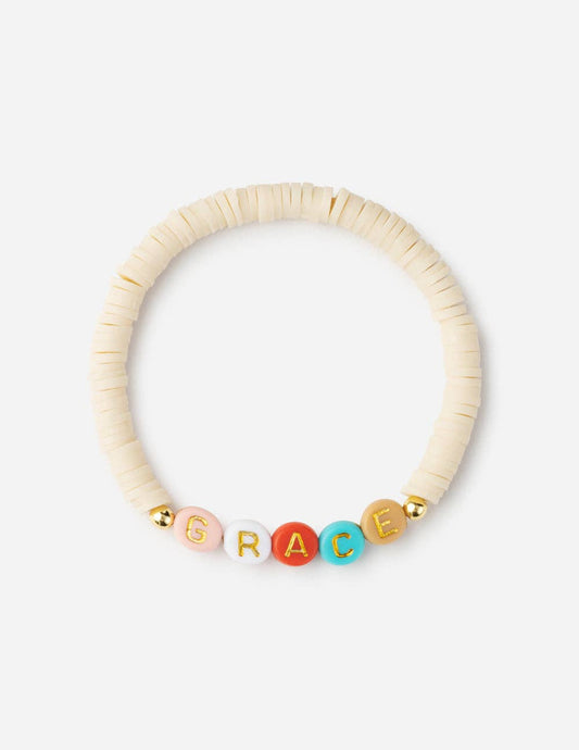 Grace Multicolored Letter Bracelet (Large)