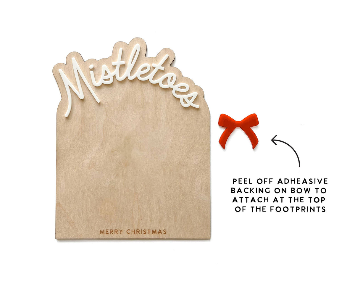 DIY Mistletoes Footprint | First Christmas Keepsake