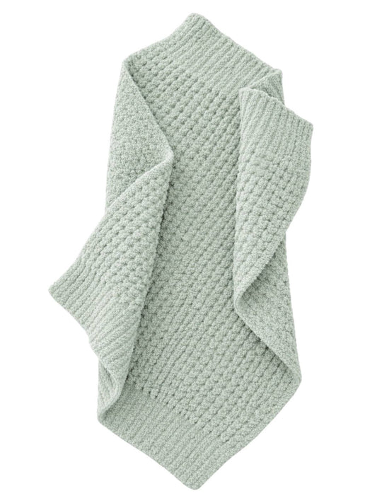 Phufy® Bliss Waffle Mini Blanket, Mist Green