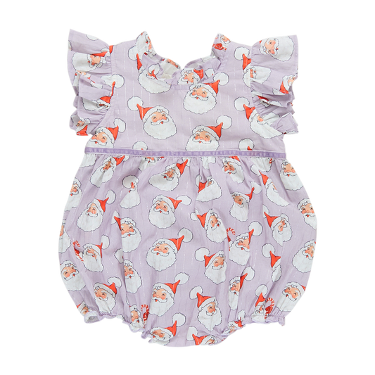 Jennifer Bubble Romper | Lavender Santa