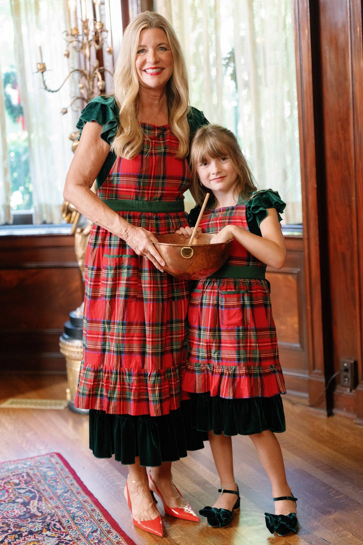 Women's Ivy Apron | Holiday Plaid