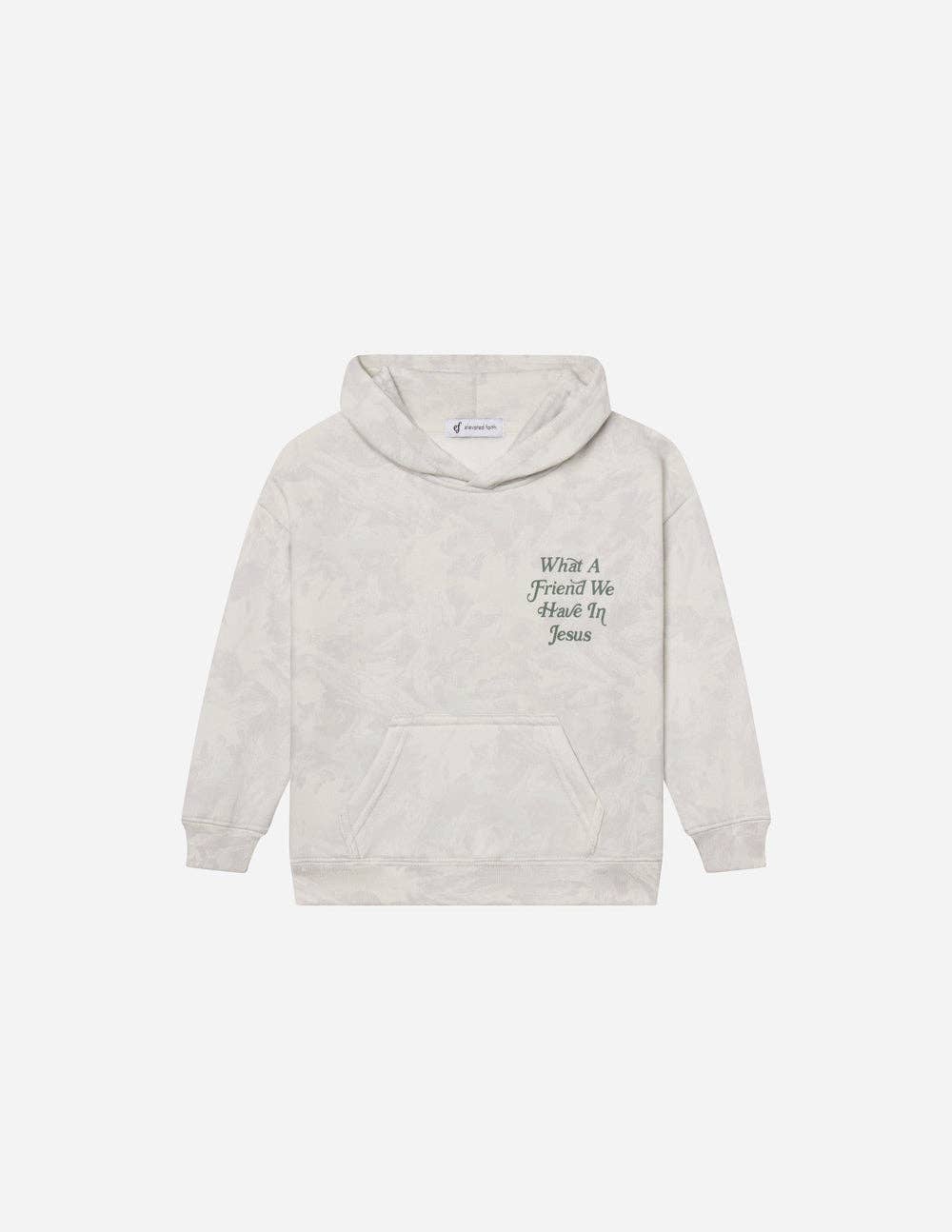 What a Friend in Jesus | Camo Kids Hoodie
