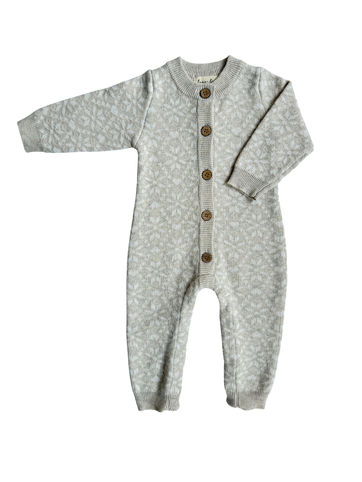 Ski Chalet Knit Jumpsuit | Natural